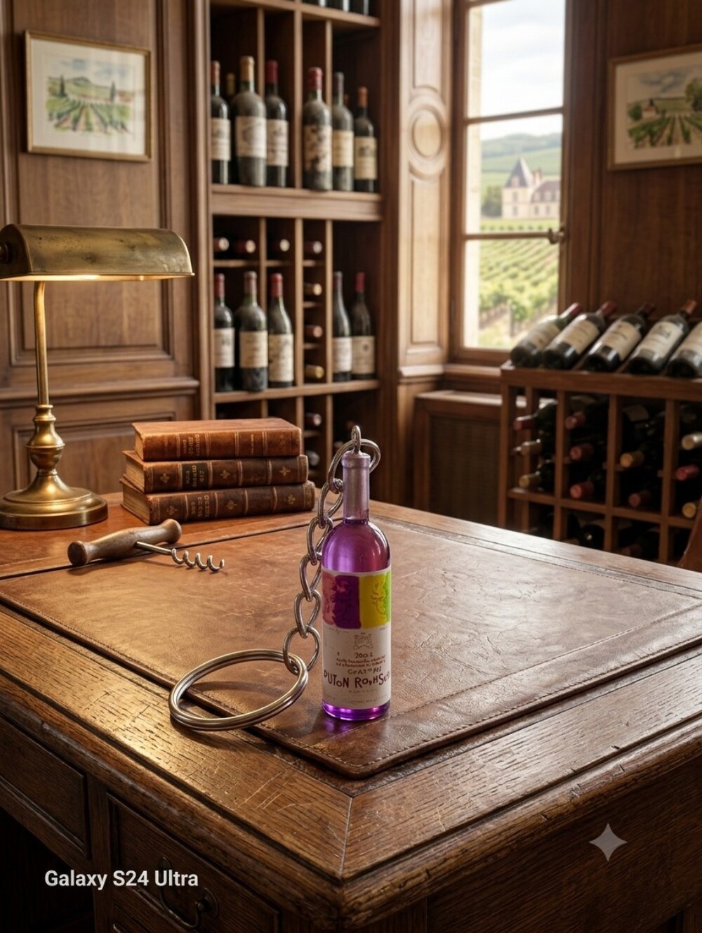 Purple Mini Wine Bottle Keychain - Unbranded